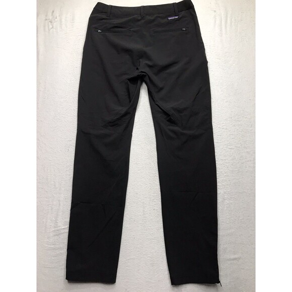 PATAGONIA Terravia Trail Pant Men 32x31 Black Hiking Performance Stretch - Picture 2 of 16